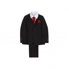 5 Piece Black Pinstripe Suit- BUY OR HIRE from just £10.99