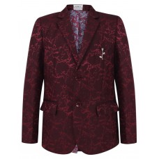 Boys Printed Blazer in Wine / Blue 1 - 15 years £39.99