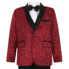 Boys Wine Tuxedo Boys Dinner Suit James Bond Suit 6 months - 16 years £29.99